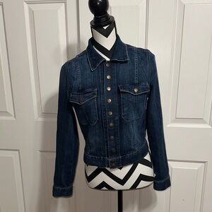 Current/Elliott Blue The Snap Jean Jacket